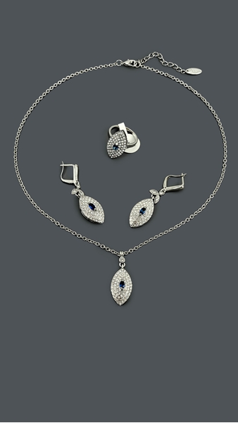 Picture of New Step South American Cubic Zirconia 3 Pieces Jewelry Sets