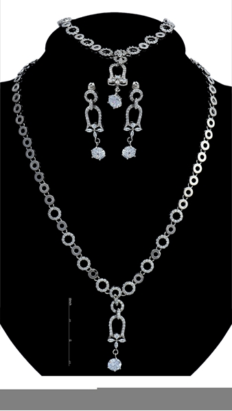 Picture of First Class Party Platinum Plated 3 Pieces Jewelry Sets