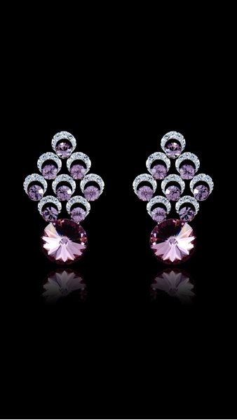 Picture of Nobby Zine-Alloy Swarovski Element Drop & Dangle