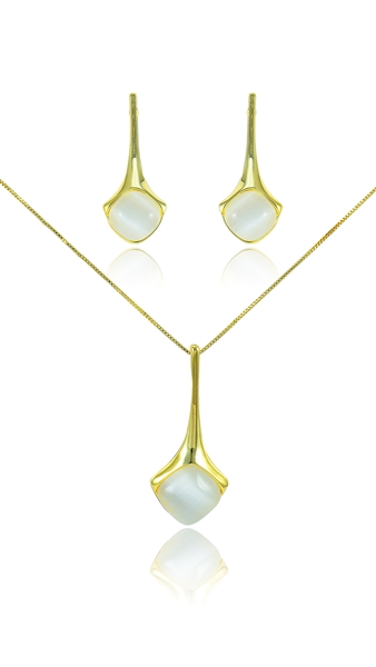 Picture of Unique Design Zinc-Alloy Gold Plated 2 Pieces Jewelry Sets