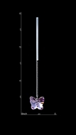 Picture of Cost Worthy Swarovski Element Platinum Plated Drop & Dangle