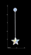 Picture of Modern Design Swarovski Element Colourful Drop & Dangle