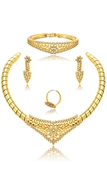 Picture of Flexible Designed Dubai Style Zinc-Alloy 4 Pieces Jewelry Sets