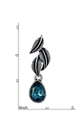 Picture of Being Confident In  Dark Blue Crystal Drop & Dangle