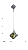 Picture of Customized  Platinum Plated Zinc-Alloy Drop & Dangle