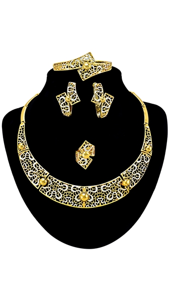 Picture of Friendly Harmless Hollow Out Big 4 Pieces Jewelry Sets