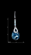 Picture of Individual Design On  Dark Blue Big Drop & Dangle