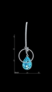 Picture of Cheap Platinum Plated Big Drop & Dangle