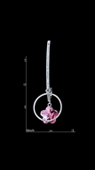 Picture of Unique Pink Big Drop & Dangle