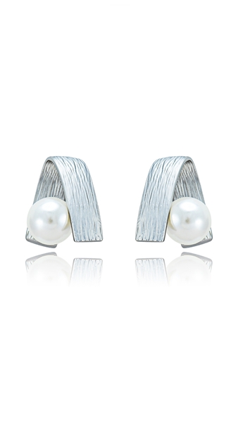 Picture of Unique Style None-Stone Platinum Plated Stud 