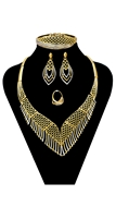 Picture of Trendy None-Stone African Style 4 Pieces Jewelry Sets