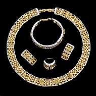 Picture of Magnificent Zinc-Alloy Dubai Style 4 Pieces Jewelry Sets