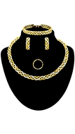 Picture of Three-Dimensional Big None-Stone 4 Pieces Jewelry Sets