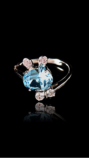 Picture of New Arrival Swarovski Element Single Stone Fashion Rings