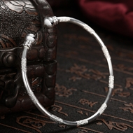 Picture of Wholesale Copper or Brass Platinum Plated Cuff Bangle with Speedy Delivery