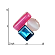 Picture of Odm Concise Opal (Imitation) Stud