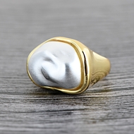 Picture of Eye-Catching Multi-tone Plated Zinc Alloy Fashion Ring