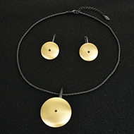 Picture of Nice Medium Multi-tone Plated Necklace and Earring Set