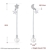 Picture of Trendy Platinum Plated Fashion Dangle Earrings with No-Risk Refund