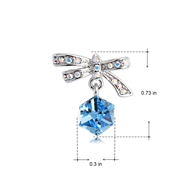 Picture of Best Swarovski Element Blue Dangle Earrings