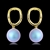 Picture of Top Swarovski Element Pearl Small Dangle Earrings