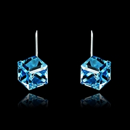 Picture of Innovatively Designed Geometric Sea Blue Drop & Dangle