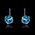 Picture of Innovatively Designed Geometric Sea Blue Drop & Dangle