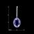 Picture of Natural Designed Platinum Plated Swarovski Element Drop & Dangle