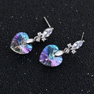 Picture of Fashion Platinum Plated Dangle Earrings with No-Risk Refund