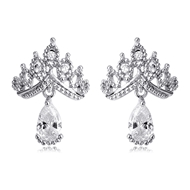 Picture of Delicate Cubic Zirconia Stud Earrings Online Only
