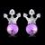 Picture of Low Cost Platinum Plated Small Stud Earrings with Beautiful Craftmanship