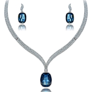 Picture of Customized Dark Blue Zinc-Alloy 2 Pieces Jewelry Sets