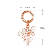 Picture of White Rose Gold Plated Dangle Earrings with Speedy Delivery