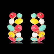 Picture of Fast Selling Colorful Zinc Alloy Stud Earrings Factory Direct Supply