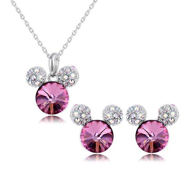 Picture of Purchase Platinum Plated Casual Necklace and Earring Set Exclusive Online