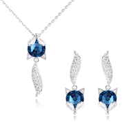 Picture of Most Popular Swarovski Element Blue Pendant Necklace