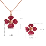 Picture of Delicate Flower Casual Necklace and Earring Set