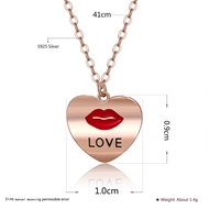 Picture of Famous Casual Rose Gold Plated Pendant Necklace