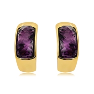 Picture of Zinc Alloy Purple Stud Earrings in Exclusive Design