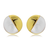 Picture of Brand New White Shell Stud Earrings with Full Guarantee