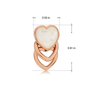 Picture of Designer Rose Gold Plated Shell Stud Earrings with No-Risk Return