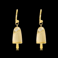 Picture of Good Quality Cubic Zirconia Gold Plated Dangle Earrings