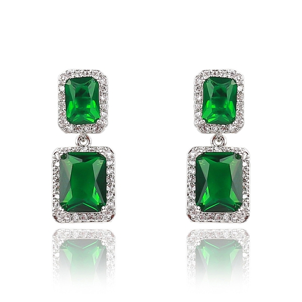 Picture of Luxury Cubic Zirconia Dangle Earrings Online Only