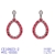 Picture of Purchase Platinum Plated Red Dangle Earrings Exclusive Online