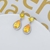 Picture of Impressive Yellow Luxury Dangle Earrings with Low MOQ