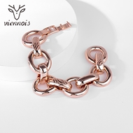 Picture of Wholesale Rose Gold Plated Medium Fashion Bracelet with No-Risk Return