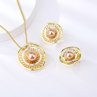 Picture of Dubai Zinc Alloy Necklace and Earring Set with Fast Shipping