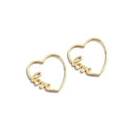 Picture of Nice Big Love & Heart Hoop Earrings