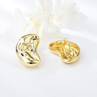 Picture of Brand New Gold Plated Medium Stud Earrings with Full Guarantee