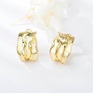 Picture of Featured Gold Plated Zinc Alloy Stud Earrings with Full Guarantee